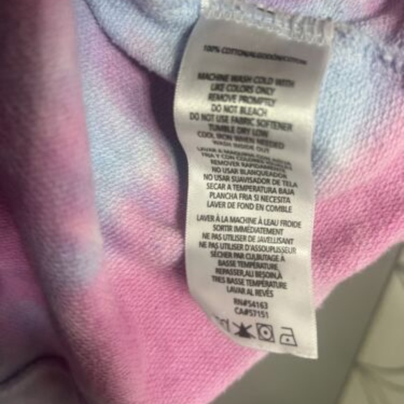 Calvin Klein Tie Dye Crewneck Sweatshirt Size Medium Pink/blue/purple - Picture 3 of 6